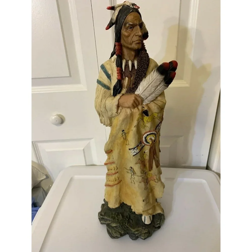 Native American Indian Resin Statue 21